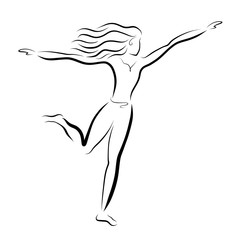 Running woman, health, beauty and energy, sports