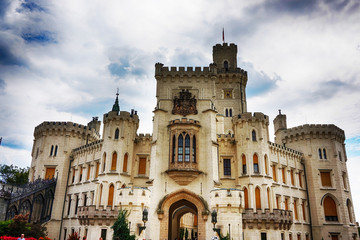 Fototapeta na wymiar Hluboka castle in the czech republic