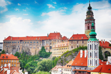 Naklejka na ściany i meble Cesky Krumlov castle in the czech republic
