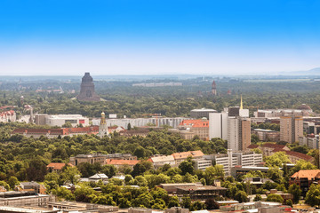 Cityscape view of Leipzig city, Saxony, Germany