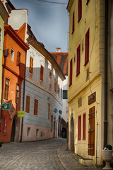 Fototapeta na wymiar Cesky Krumlov street in the old town