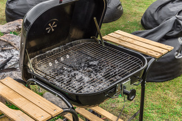 Close up grille for barbecue.