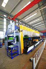 Machinery manufacturing production workshop