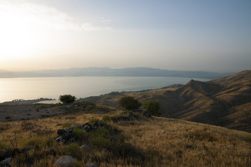 Sea of Galilee and the Golan Heights