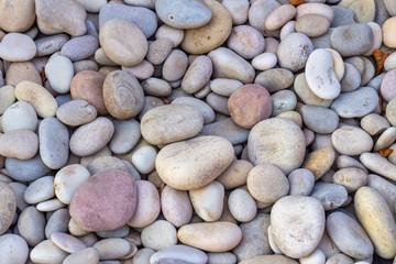 Background of large round river stones