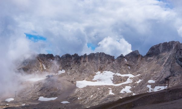 Gletscher Schneeferner Zugspitze
