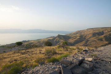 Sea of Galilee and the Golan Heights