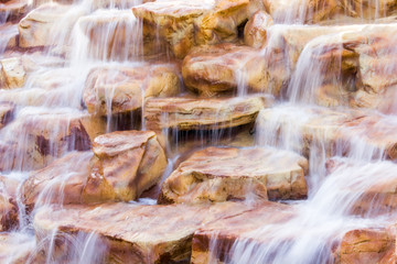 waterfall on the brown srones