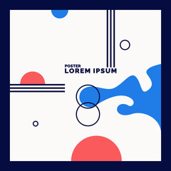 Abstract background with dynamic linear waves. Vector illustration