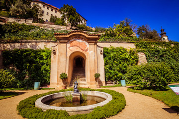 Der Palffy-Garten in Sommer in Prag, Tschechische Republik