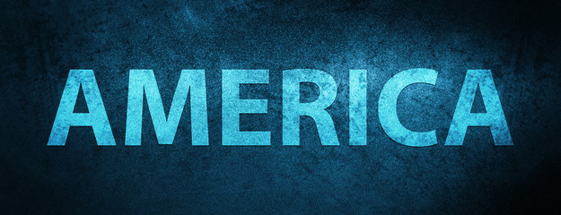 America special blue banner background