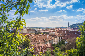 Der Palffy-Garten in Sommer in Prag, Tschechische Republik