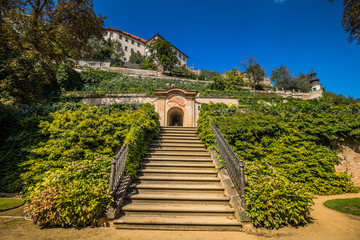 Der Palffy-Garten in Sommer in Prag, Tschechische Republik
