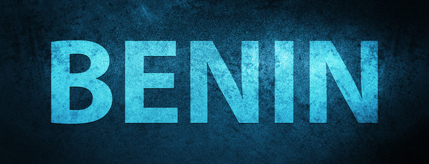 Benin special blue banner background