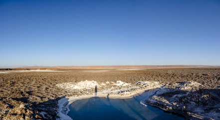 Obraz premium Hidden lagoons of Baltinache, Atacama Desert, Chile