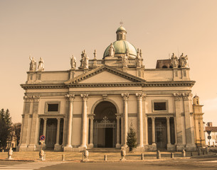 Obraz premium Vercelli street Italy