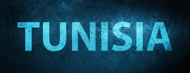 Tunisia special blue banner background
