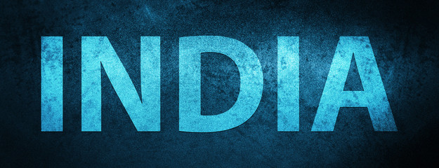 India special blue banner background