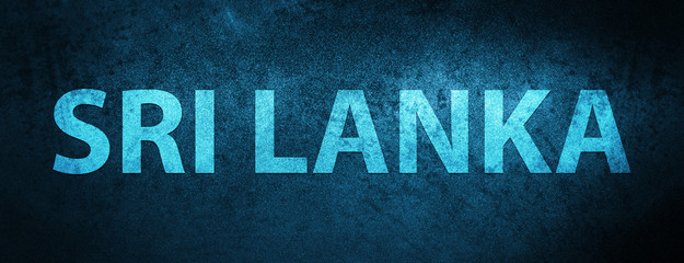 Sri Lanka special blue banner background