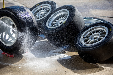 Racing Tires Background
