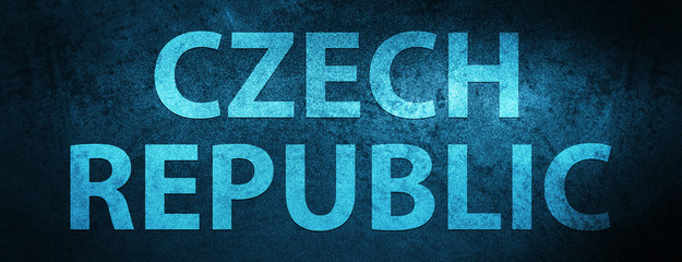 Czech Republic special blue banner background