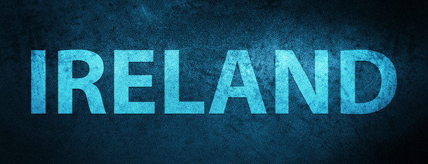 Ireland special blue banner background