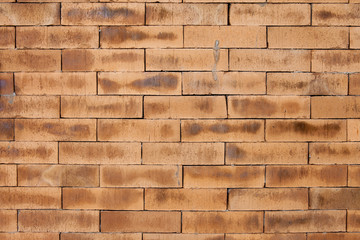 Old brown and red brick wall