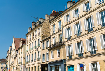 Fototapeta na wymiar Typical french buildings in Caen, Normandy