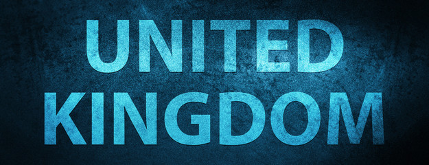 United Kingdom special blue banner background