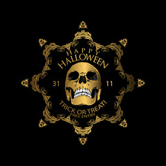 Naklejka premium halloween luxury party