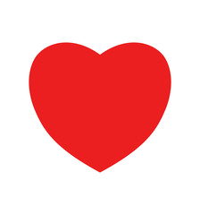 Flat heart icon vector illustration