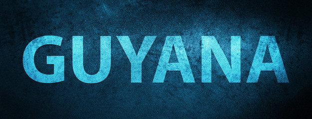 Guyana special blue banner background