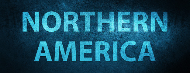 Northern America special blue banner background