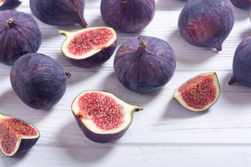 Fresh autumn fruit figs
