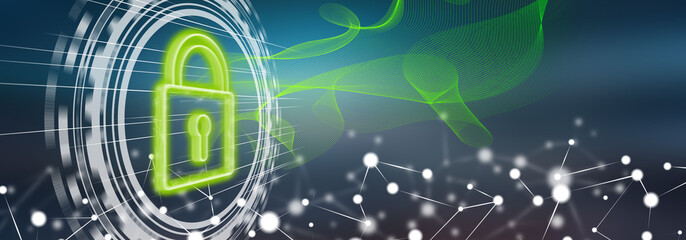 Fototapeta premium Concept of digital security