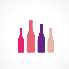 bouteille- silhouette vectorielle