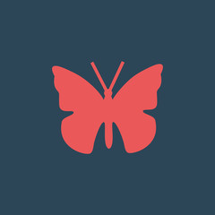 Silhouette icon butterfly