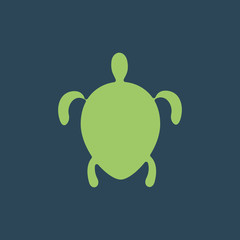 Silhouette icon turtle