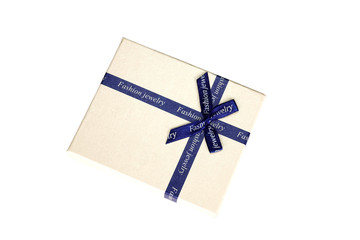 Gift box on white background