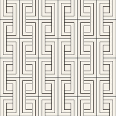 Vector seamless pattern. Modern stylish abstract texture. Repeating geometric tiles..