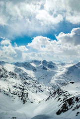 Fototapeta na wymiar View on Austria Alps in winter