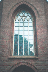 Light hitting church window