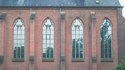 Light hitting church window
