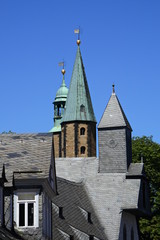 Fototapeta na wymiar Dächer in der Altstadt von Goslar