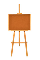 Easel empty for drawing isolated on white background. Object