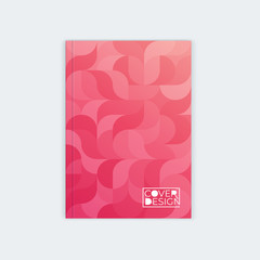 Vertical cover template a4. Wavy abstract design.