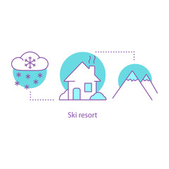 Winter season concept icon