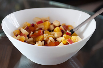 bowl of fruit dessert salad