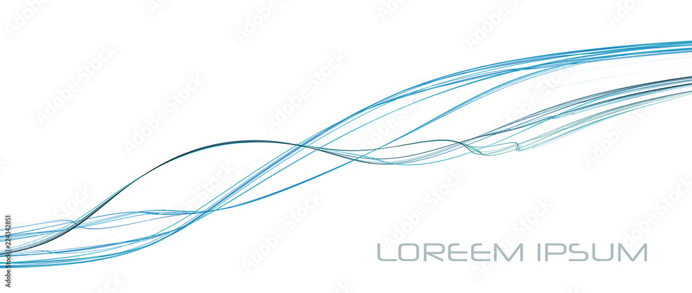 Aufkleber simple wavy thin lines on white background. easy raster graphics