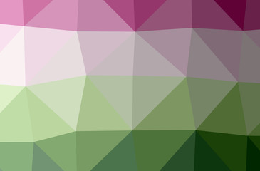 Fototapeta premium Illustration of green low poly elegant multicolor background.